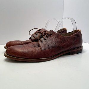 J. Shoes William Oxford Lace Up Brown Leather Shoes Size: 12